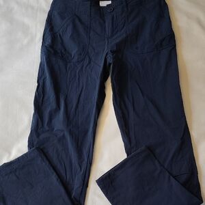 Columbia Women's PFG Navy Pants Outdoor, Light Weight Size 6 EUC